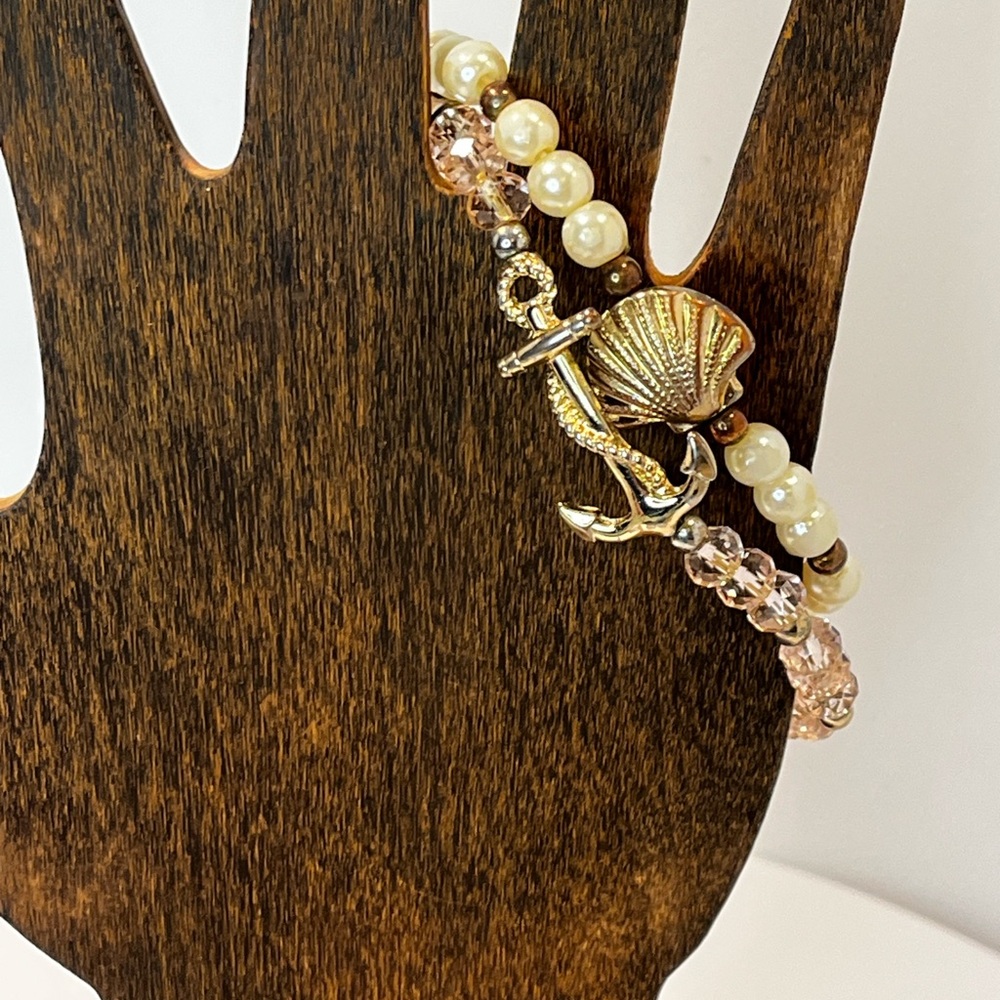 Stackable Nautical Stretch Bracelets Vintage - image 5